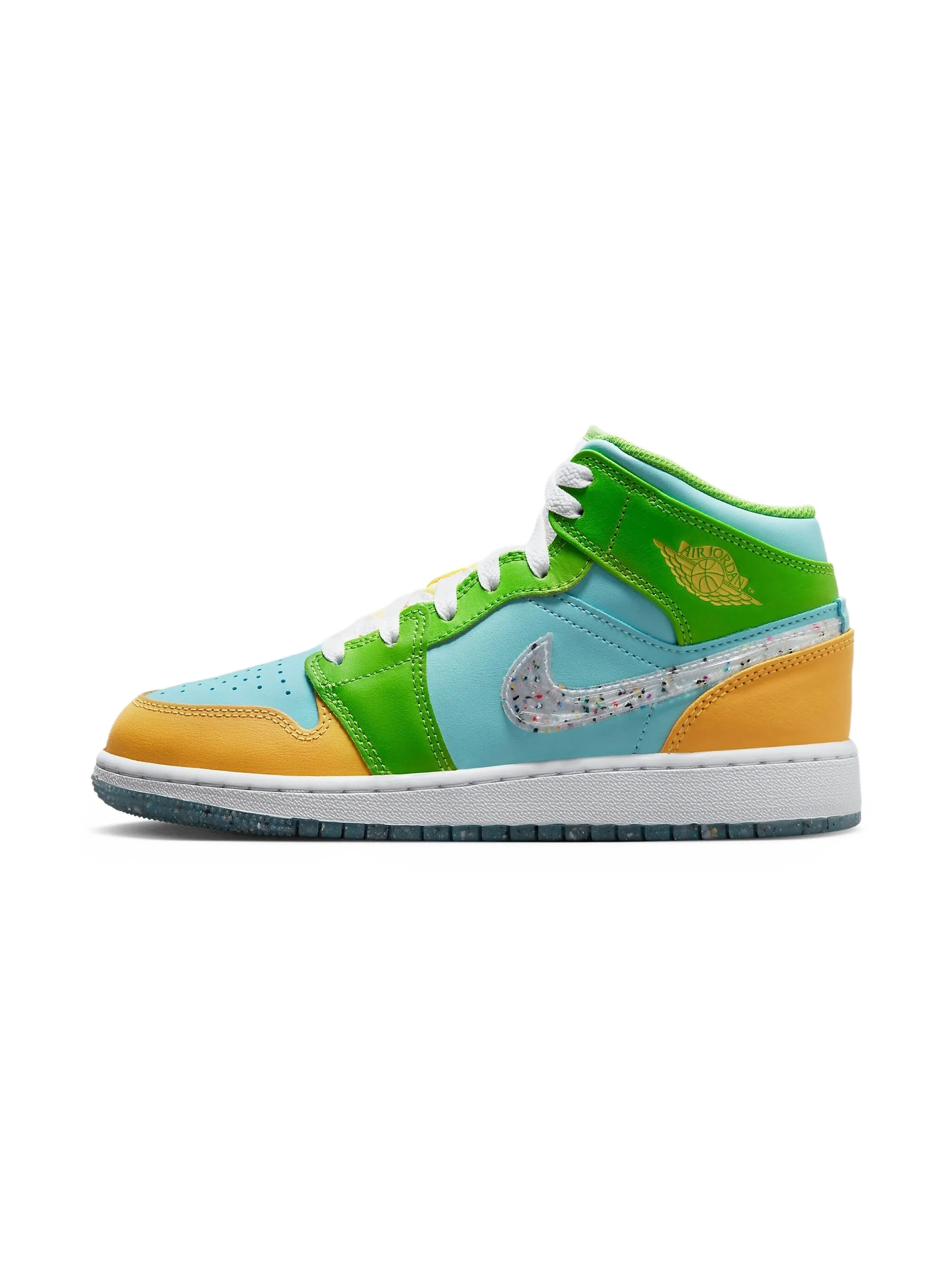 Кроссовки Jordan 1 Mid SE Recycled Grin Jordan Kids, синий — фото 4