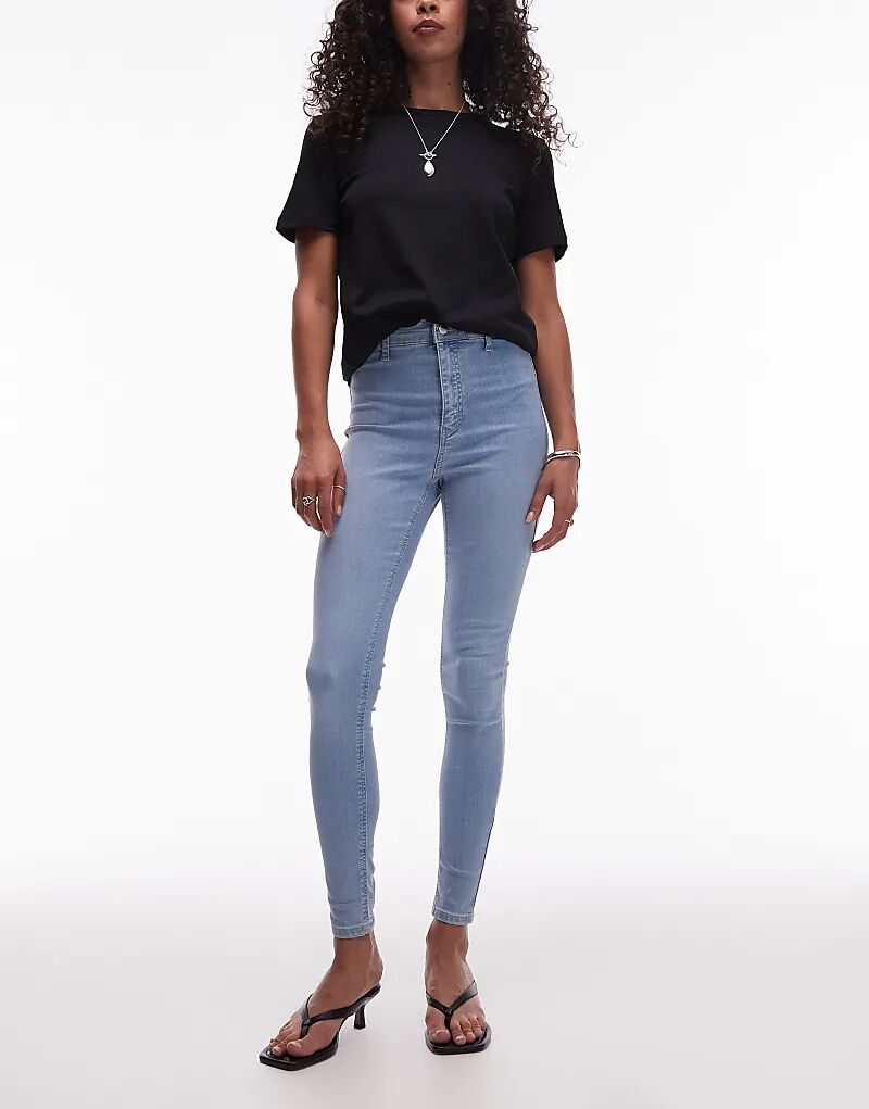 

Джинсы Topshop Joni с высокой талией, суперузкие, отбеливающего цвета