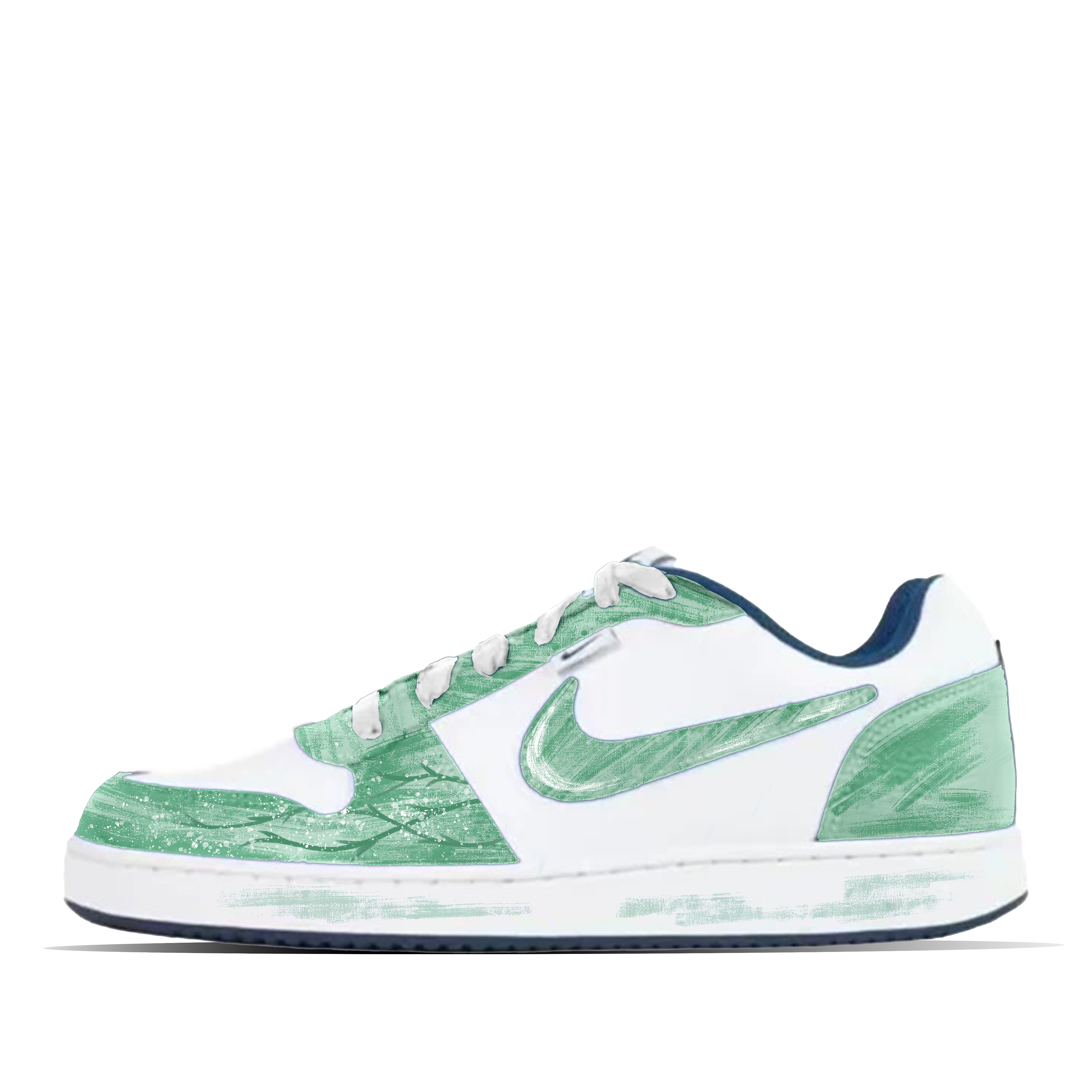 

Nike Низкие кроссовки для скейтбординга EBERNON Blue Boat, устойчивые к истиранию, мужские, зеленые