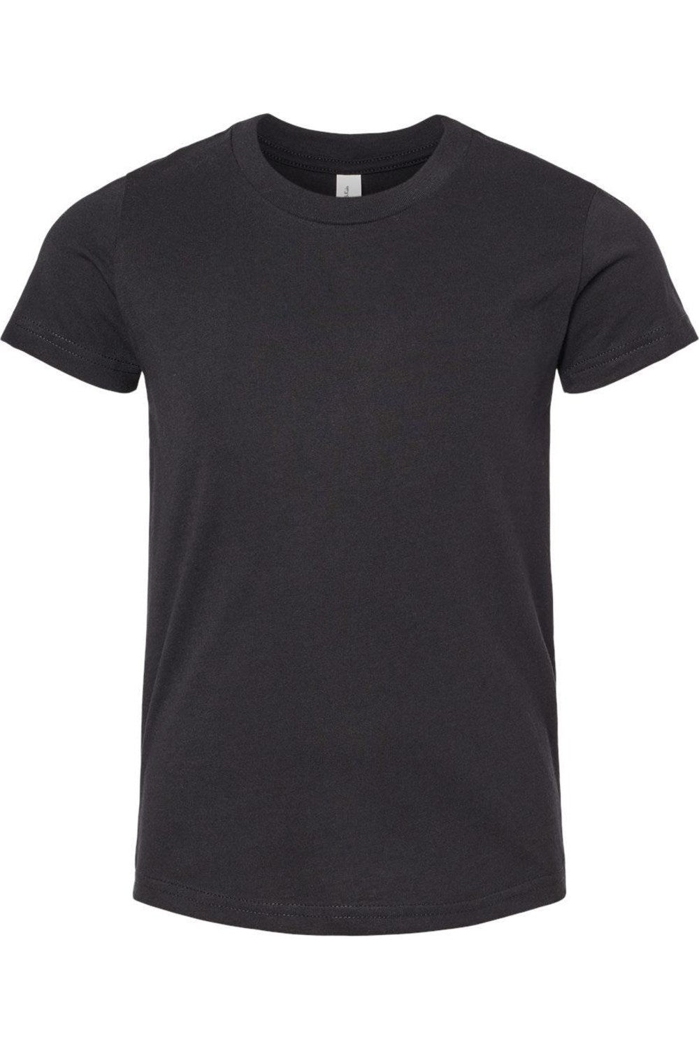 

Футболка молодежная BELLA + CANVAS CVC Jersey, цвет solid black blend