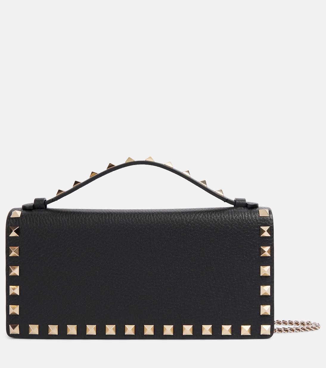 

Кошелек на цепочке Rockstud из кожи Valentino Garavani, черный