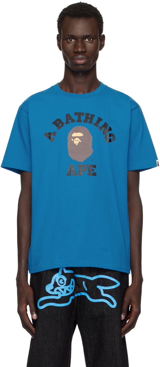 

Футболка колледжа BAPE, синий