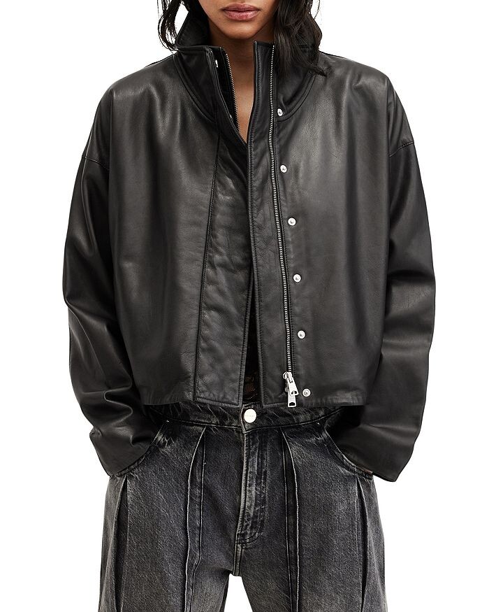 

Кожаная куртка ALLSAINTS Ryder, черный