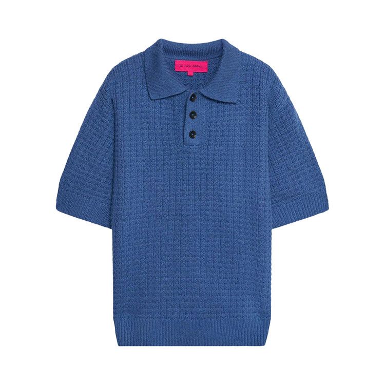 

Поло The Elder Statesman Nora Lite Check Polo, New Blue