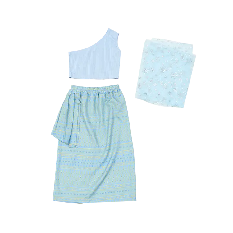 

Детский двухкомпонентный комплект с юбкой и воротником-гольф PROTECTCAMEL, girls' set