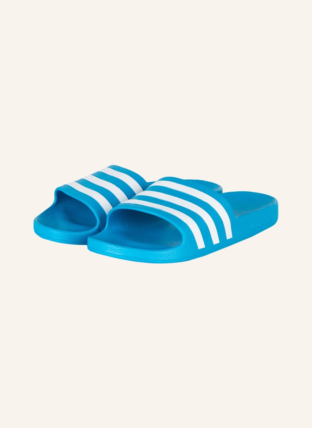 Мюли adilette aqua adidas, светло-голубой/белый