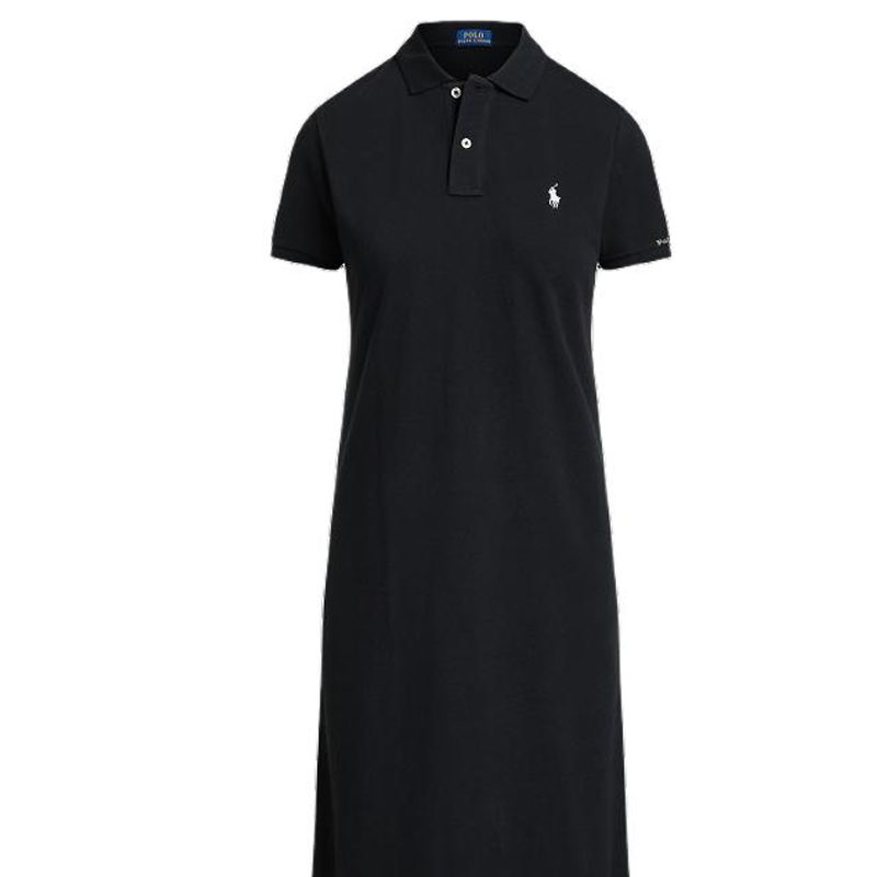 Футболка поло с аппликацией логотипа Polo Ralph Lauren, черный — фото 4