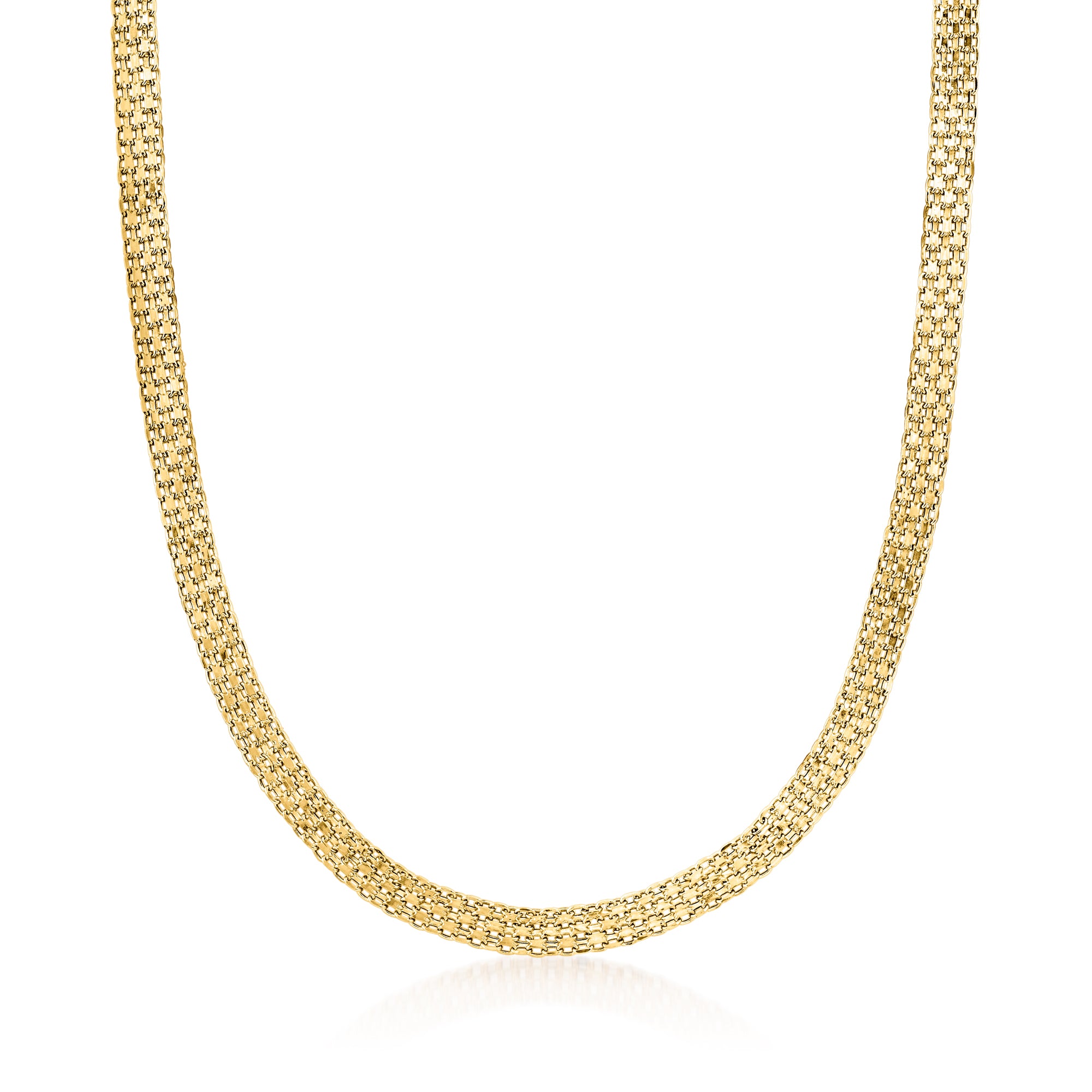 

Ожерелье Ross-Simons Italian из 18-каратного желтого золота с подвеской Bismark Ross-Simons, 20 In