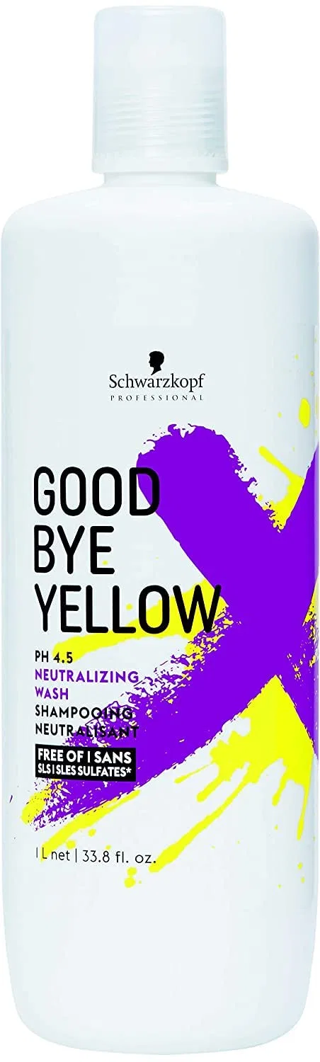 Шампунь «Goodbye Yellow» от Schwarzkopf, 1 литр Goodbye Yellow