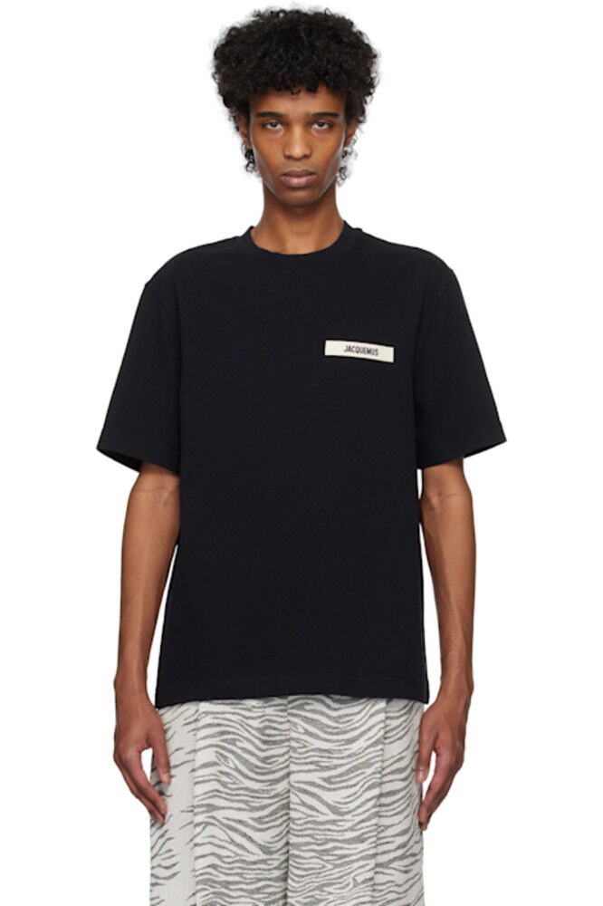 

Черная футболка Les Classiques 'The Gros Grain' JACQUEMUS