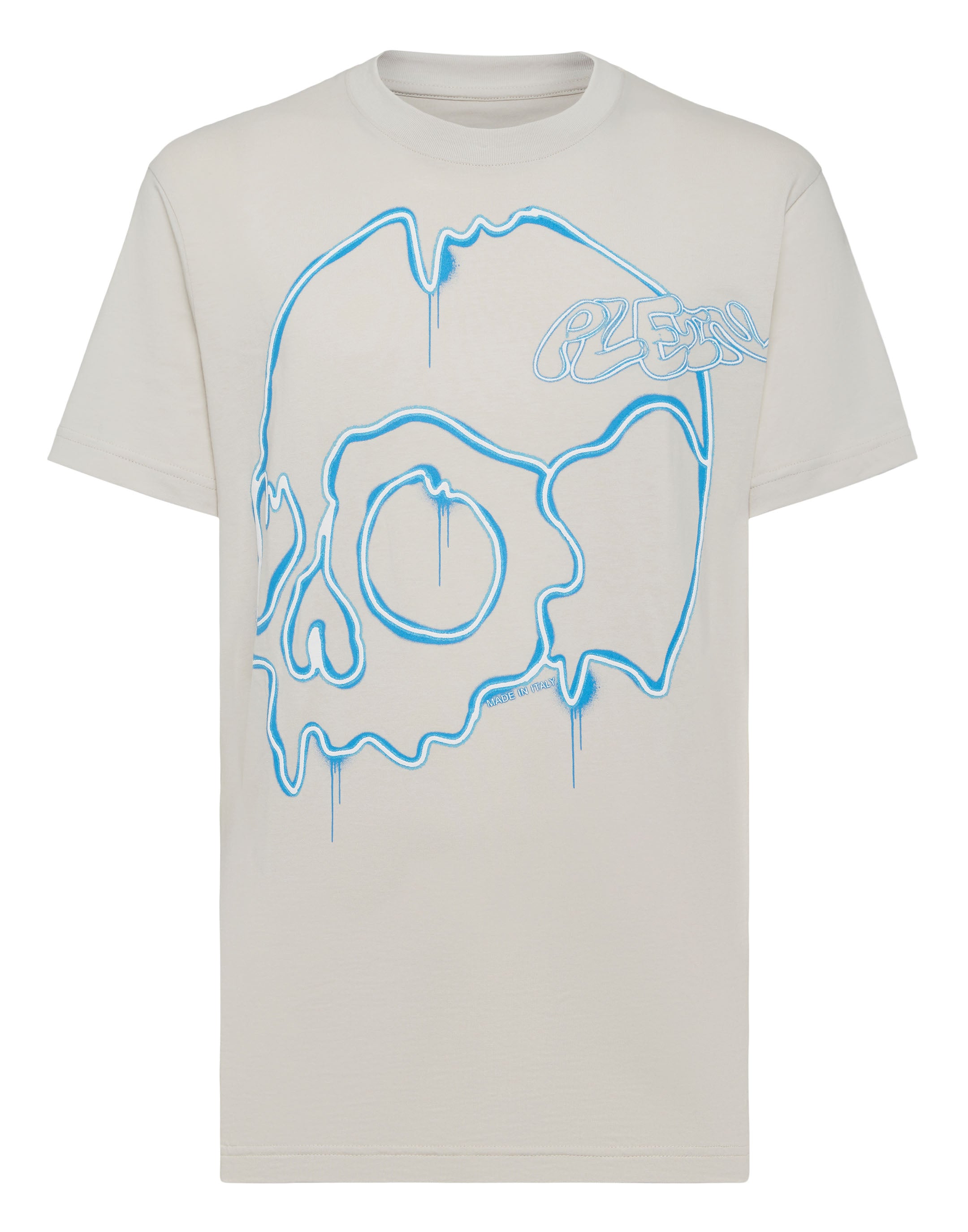 

Футболка с круглым вырезом SS Dripping Skull PHILIPP PLEIN, бежевый