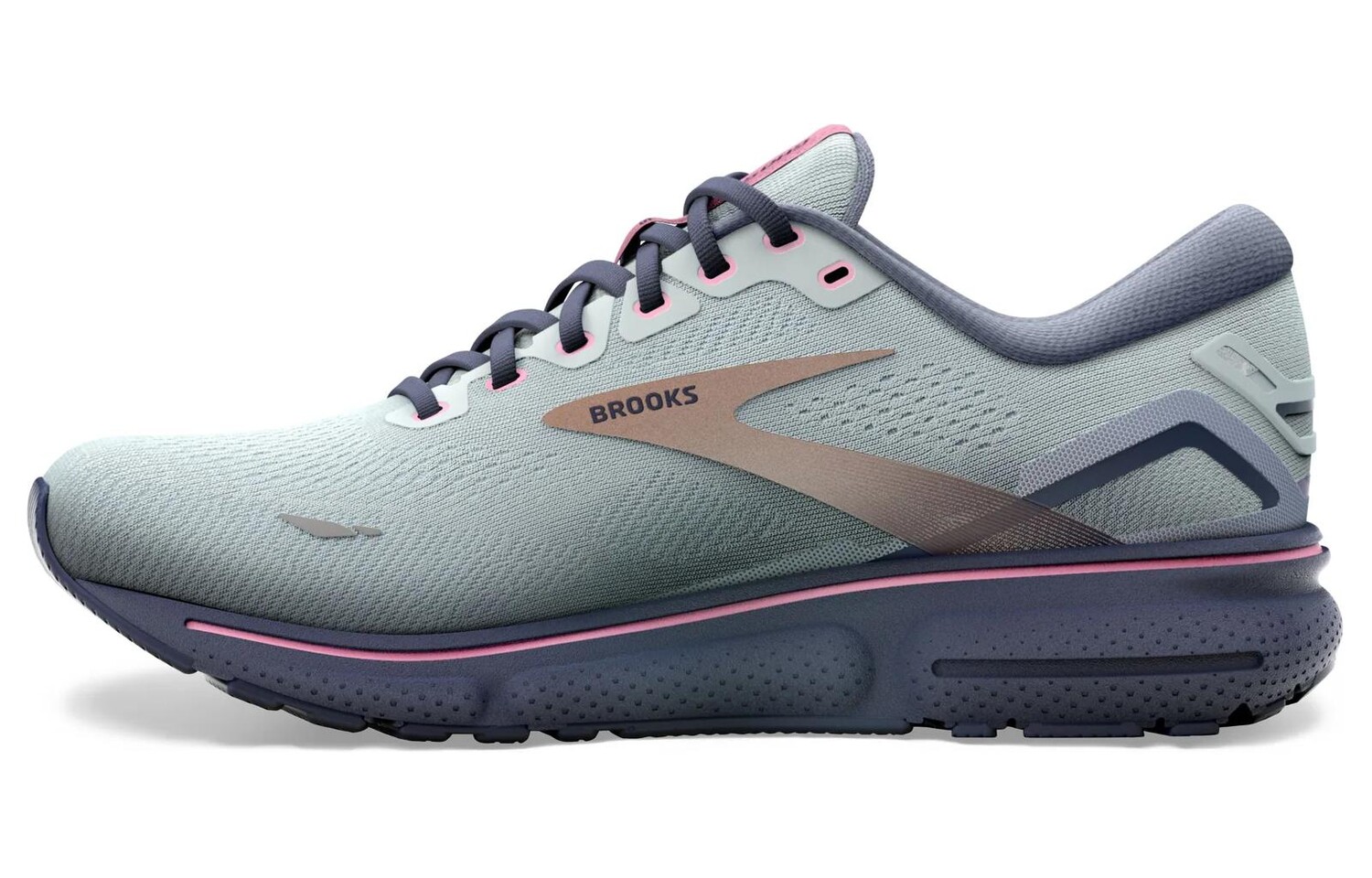 

Кроссовки Brooks Women's Ghost 15 Wide 'Spa Blue Copper', Синий, Кроссовки Brooks Women's Ghost 15 Wide 'Spa Blue Copper'