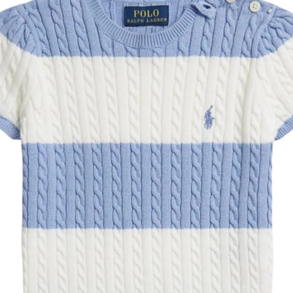 Детский комплект с юбкой Polo Ralph Lauren, синий белый — фото 4