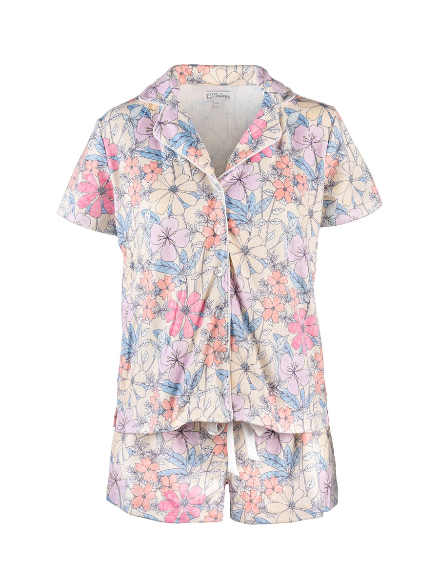 

Короткий пижамный комплект PJ Salvage Garden Dream, Pastel Yellow/Mixed Colors