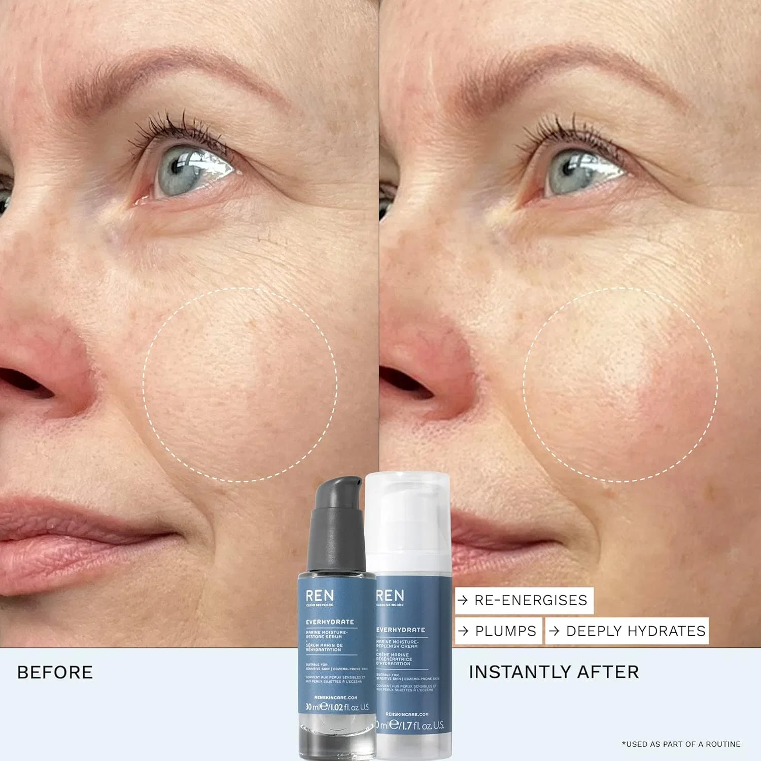 Увлажняющий крем «Everhydrate Marine Moisture-Replenish» от REN CLEAN SKINCARE Ren Clean Skincare — фото 4