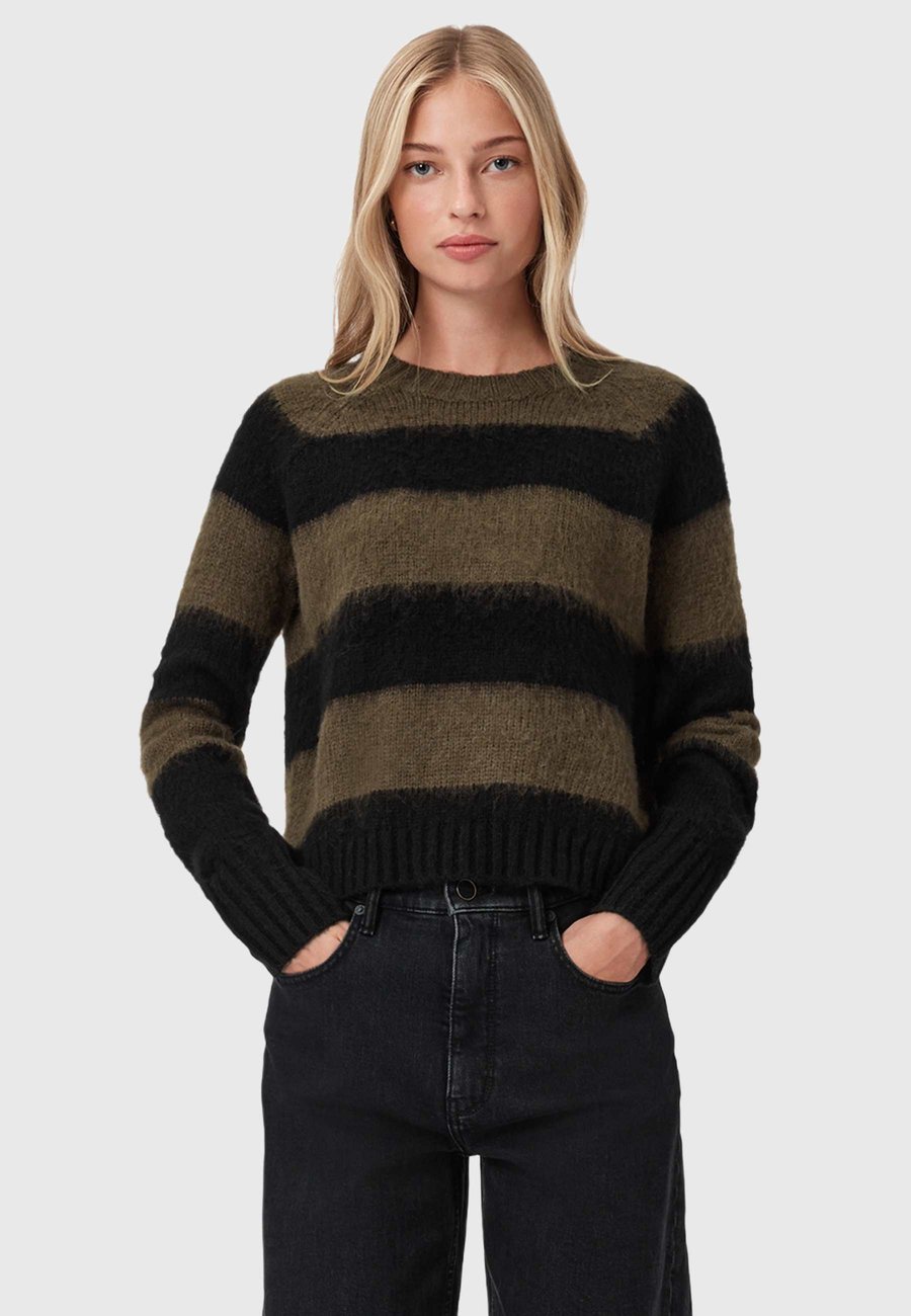 

Джемпер AllSaints LOU, Black/Green/Black
