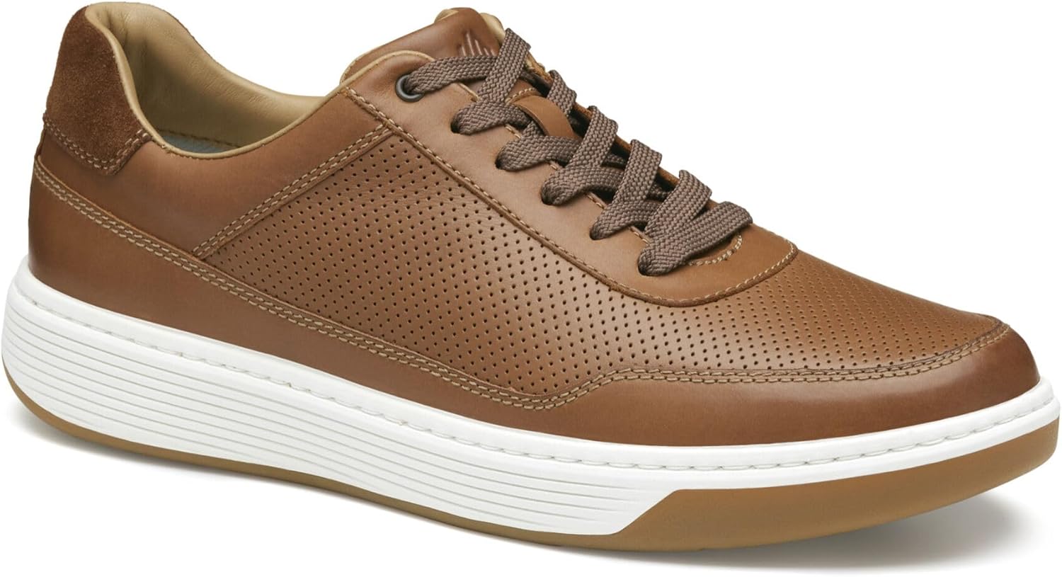 

Мужские повседневные туфли-кроссовки Johnston Murphy Dawson с перфорацией и U-образным вырезом Johnston & Murphy, Tan Full Grain