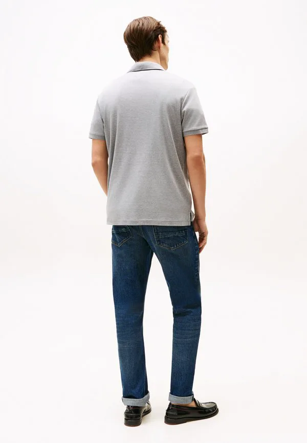Рубашка-Поло стандартного кроя с вышивкой флага Tommy Hilfiger, Medium Grey Heather — фото 3