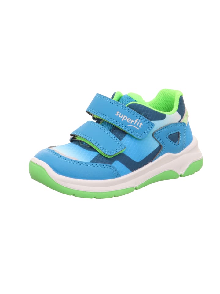 

Кроссовки на шнуровке superfit, цвет hellblau/hellgrün