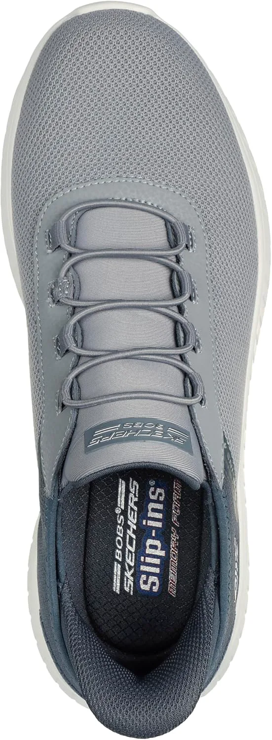 Мужские кроссовки Skechers Squad Chaos - Прочные слипоны для легкой ходьбы без использования рук, серый — фото 3
