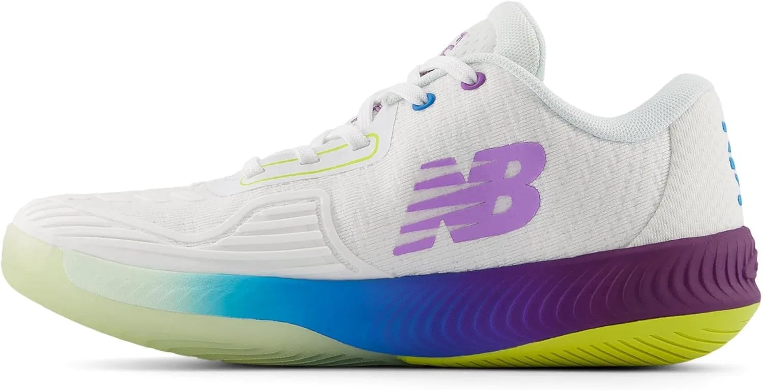 Кроссовки теннисные New Balance MC996, белый/пурпурный/голубой — фото 4