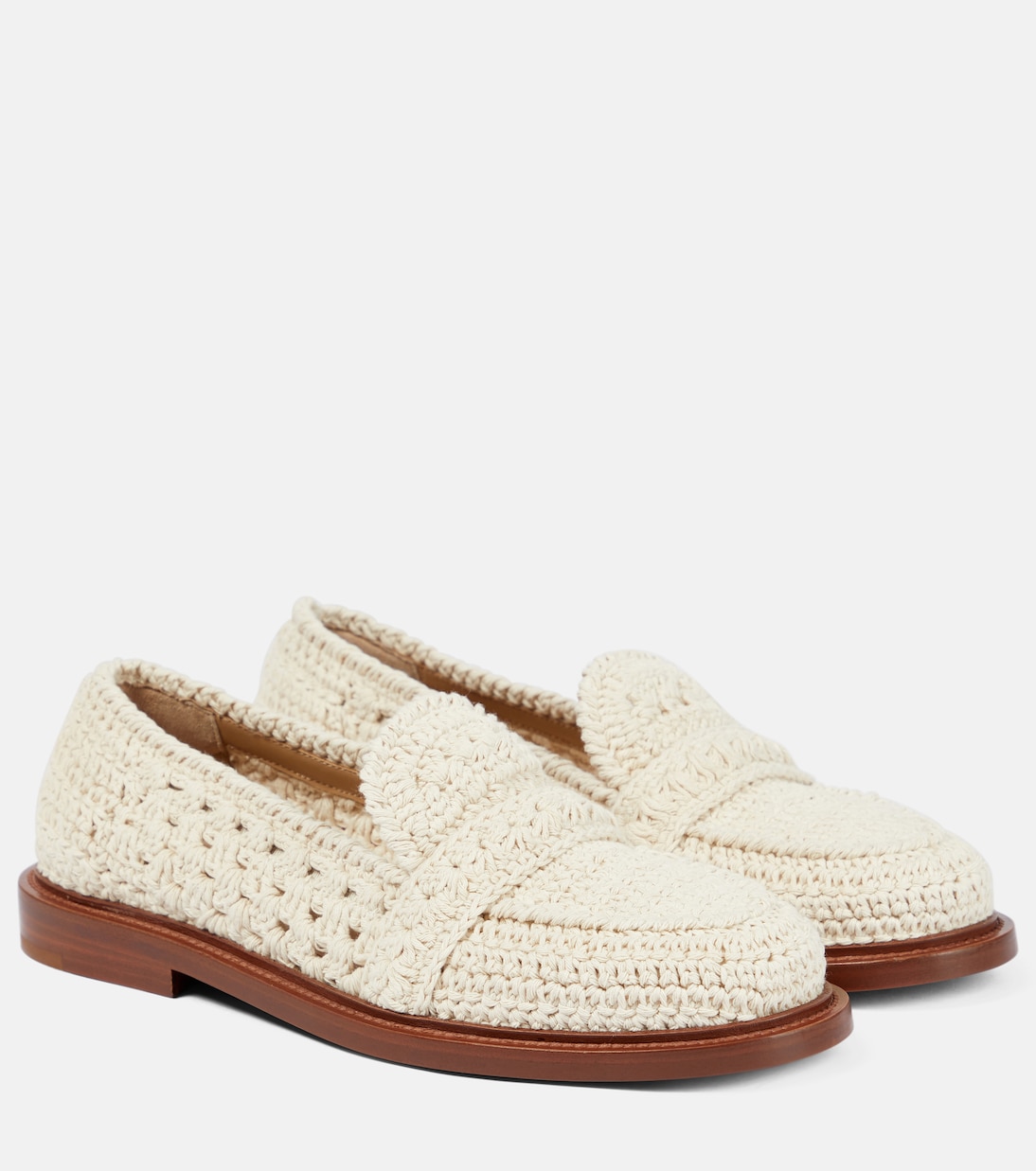 Вязаные мокасины Kalya Chloé, Eggshell