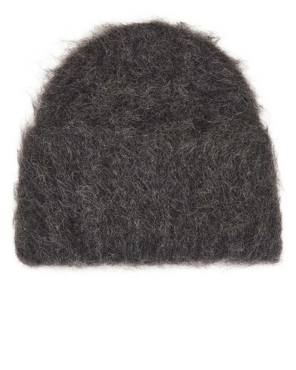

Вязаная шапка из альпаки Toteme, цвет Dark Grey Melange