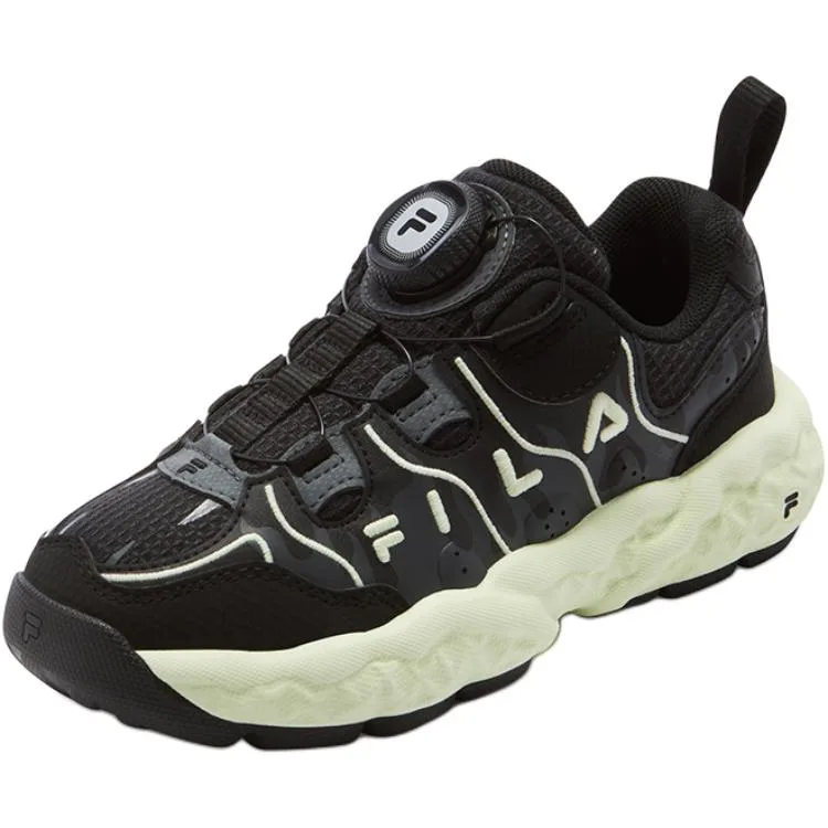 FILA KIDS Кроссовки баскетбольные низкие MUFFIN черные/салатовые детские — фото 4