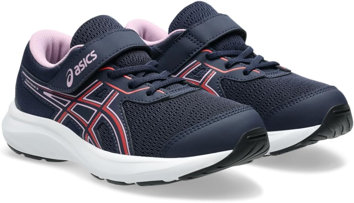 Кроссовки ASICS Boys Contend 9 Ps (для малышей/детей младшего возраста), Midnight/Coral Reef — фото 2