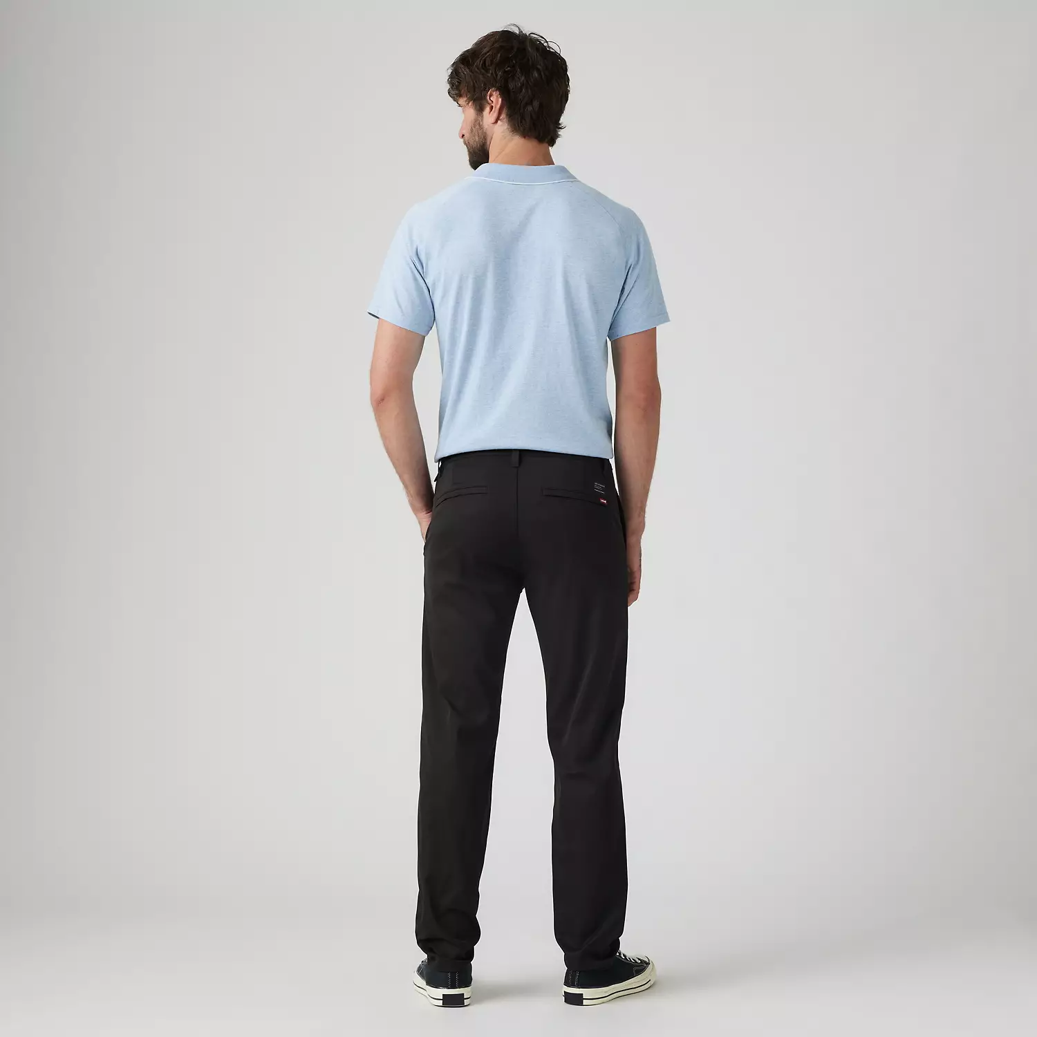 Мужские брюки Levi's XX Chino Standard Taper Tech+, цвет Meteorite - Black — фото 3