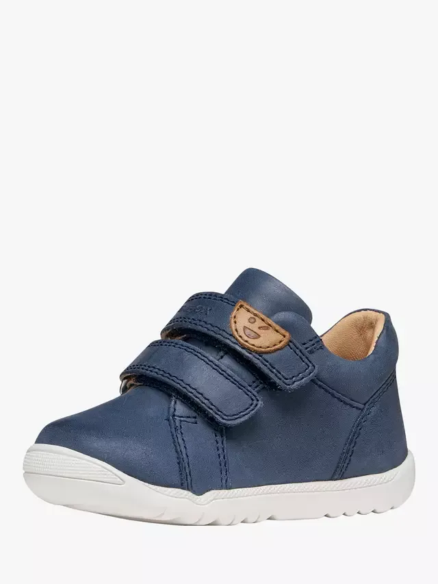 Детские кроссовки Baby Macchia Mid-Cut First-Steps Trainers, темно-синие Geox — фото 2