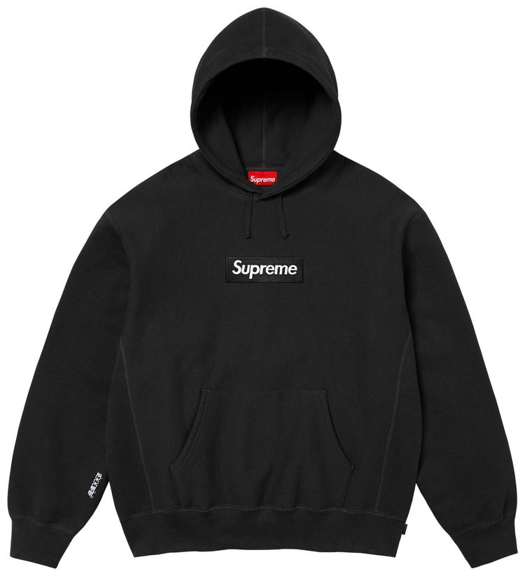 

Толстовка Supreme Box Logo Hooded Sweatshirt, черная, Черный, Толстовка Supreme Box Logo Hooded Sweatshirt, черная