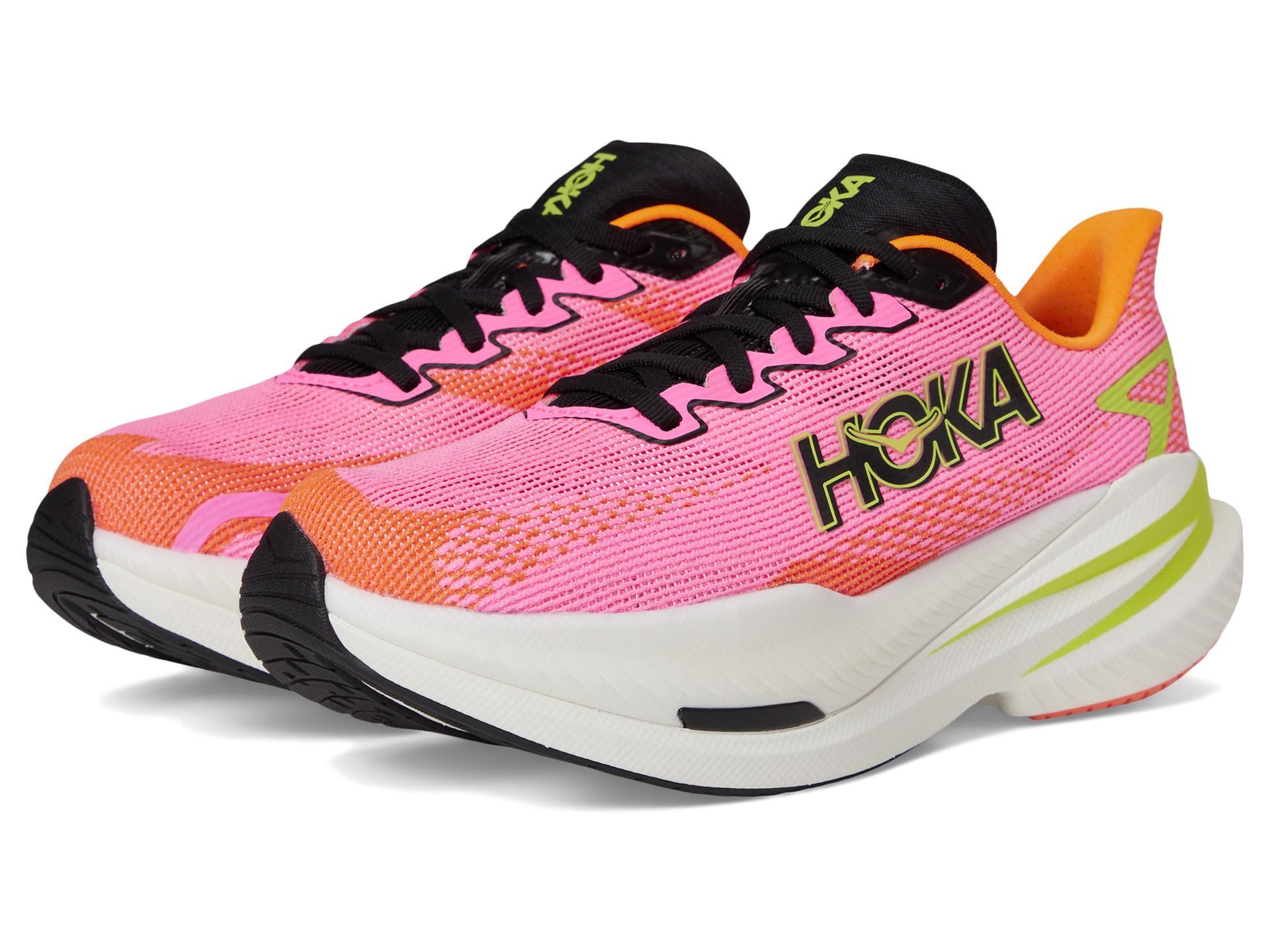 Кроссовки Hoka Mach X 3, цвет Neon Rose/Neon Tangerine