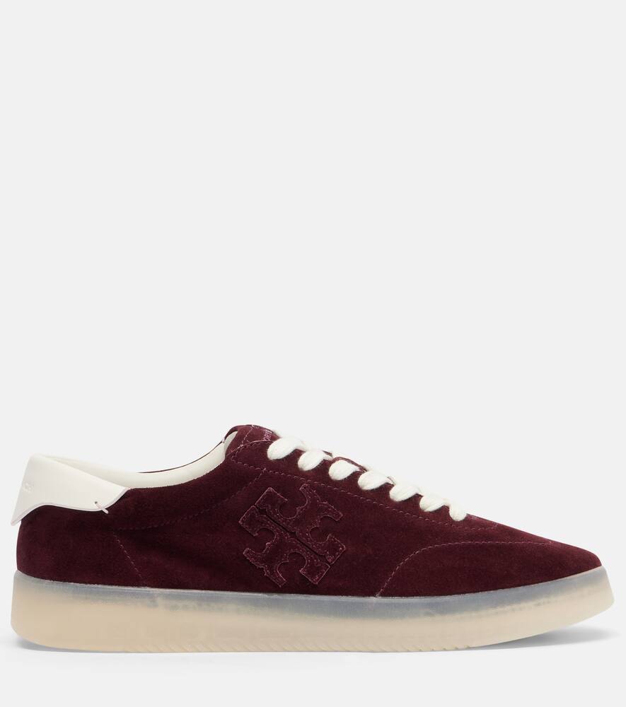 Феникс замшевые кроссовки Tory Burch, Dark Carmine/Blanc — фото 4