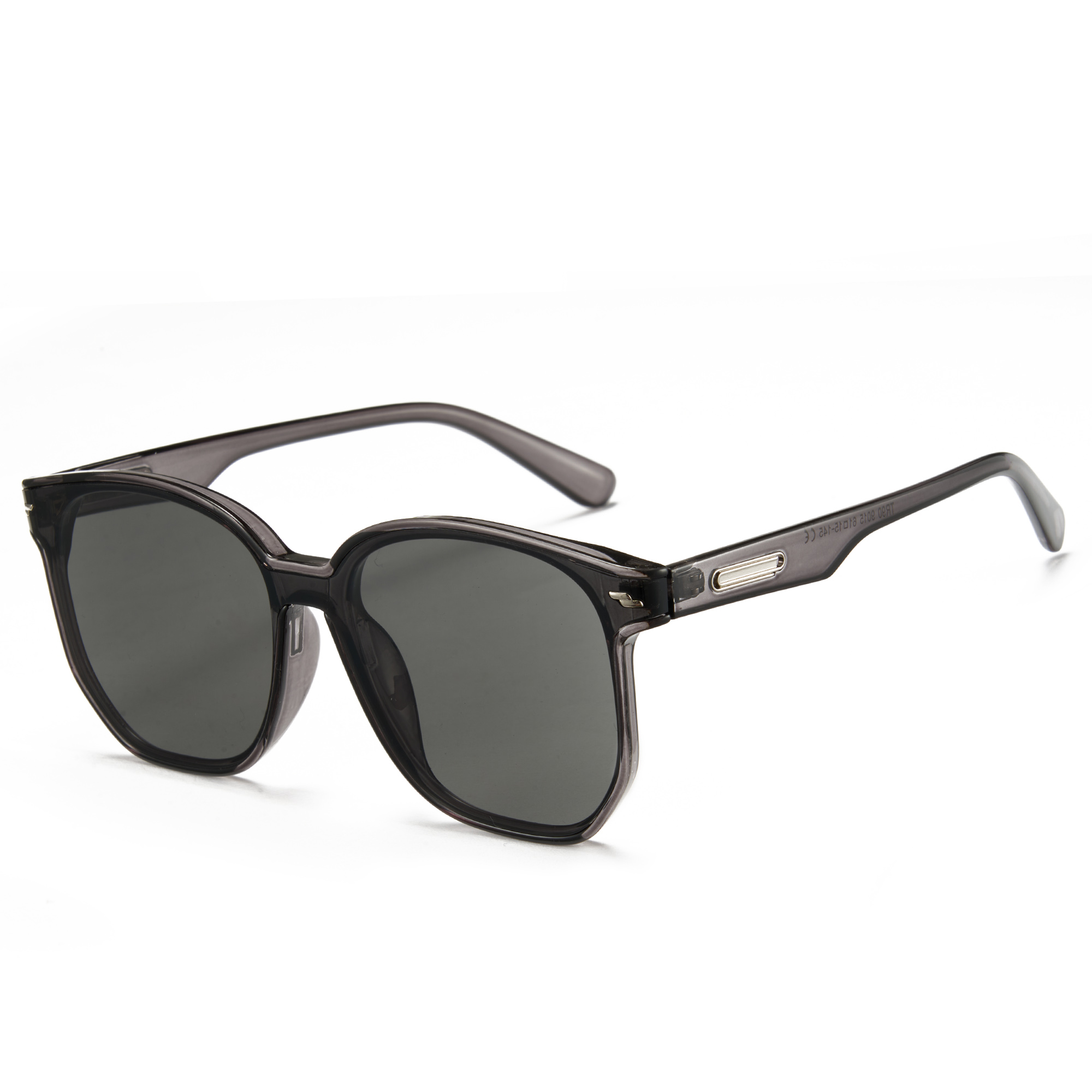 

CYXUS Квадратные солнцезащитные очки TR90 унисекс, Transparent Gray Frame with Gray Lens B43