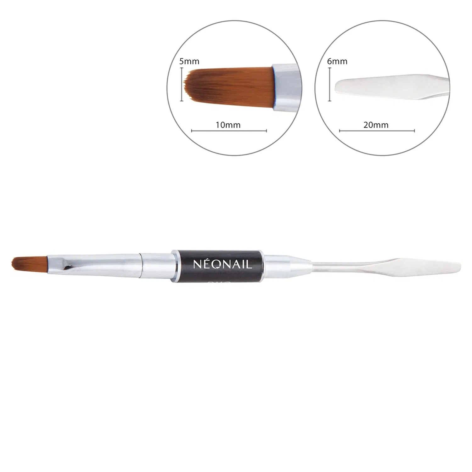 Двусторонняя кисть NeoNail Duo Acrylgel Sepcialised Brush Néonail, Duo Acrylic Gel — фото 3