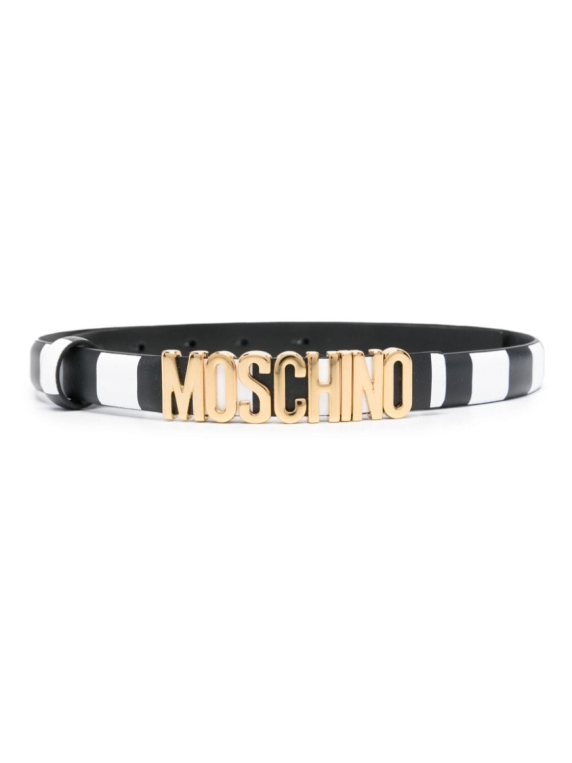 

Moschino ремень в полоску, черный