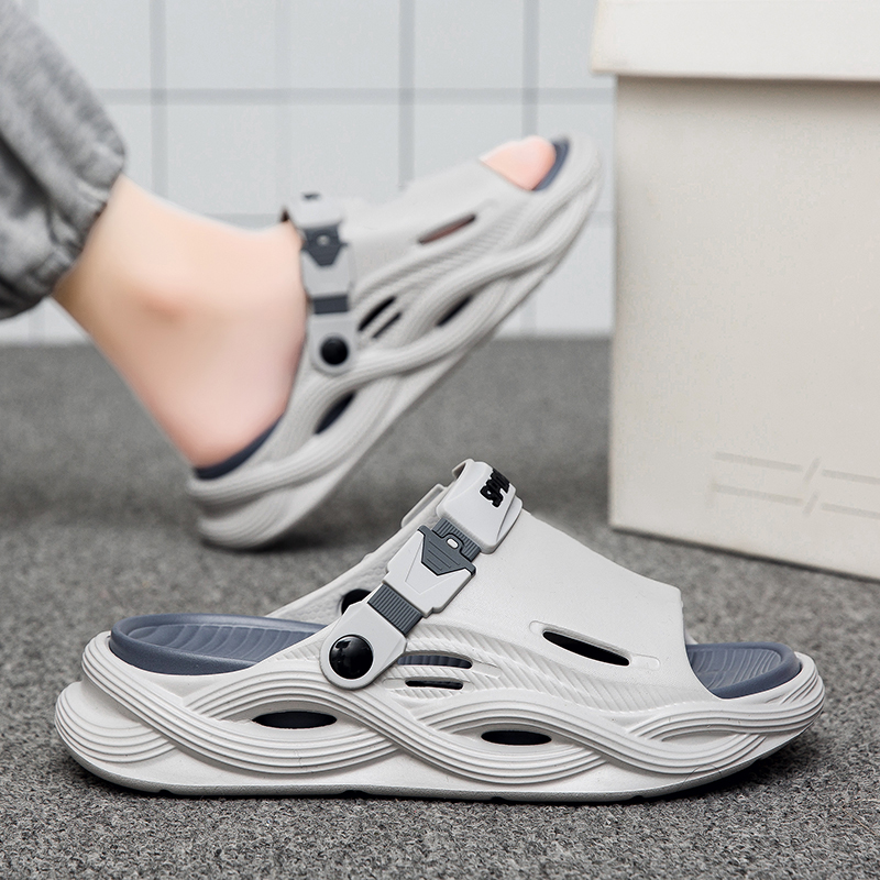 CariteSport Пляжные сандалии мужские бело-серые/тёмно-серые, цвет White Gray/Dark Gray — фото 3