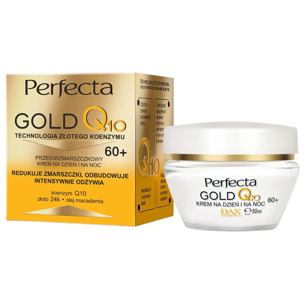 

Perfecta, Gold Q10, дневной и ночной крем против морщин 60+, 50мл