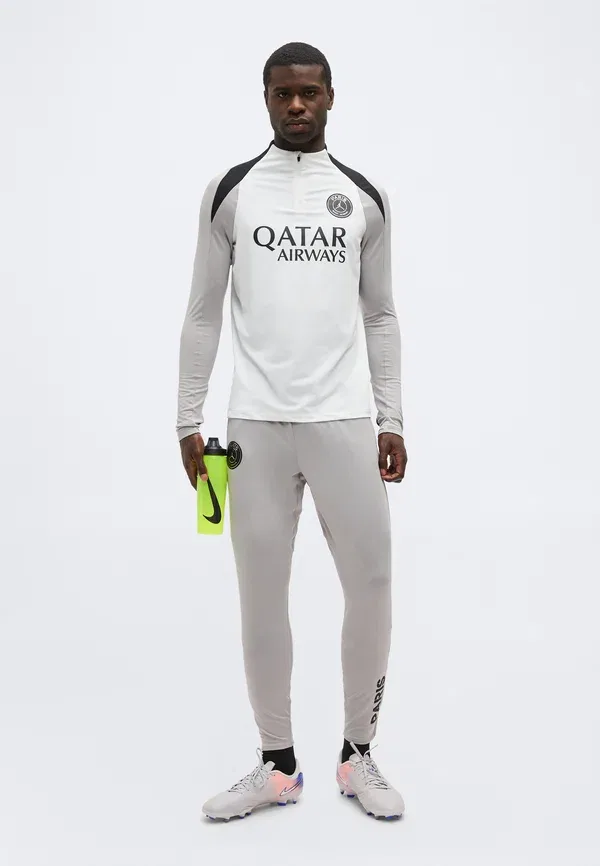 Толстовка Paris Saint Germain Club Wear Nike Performance, цвет серый атмосфера/черный — фото 2