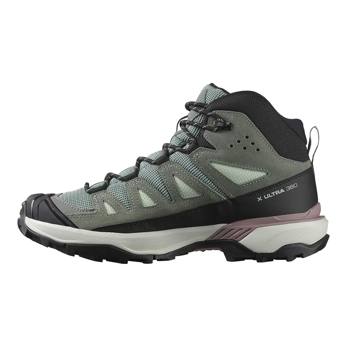Женские походные ботинки X ULTRA 360 LTR MID GTX W SALOMON Salomon, зеленый/серый — фото 4