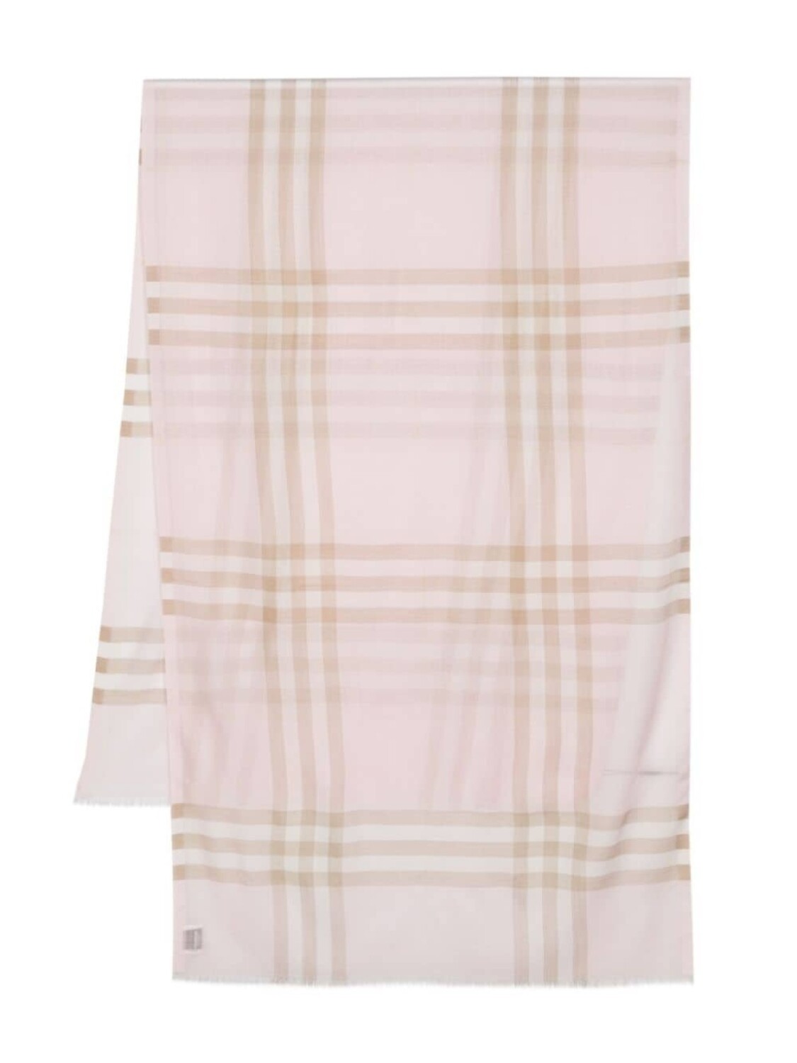 

Burberry легкий шарф в клетку, розовый