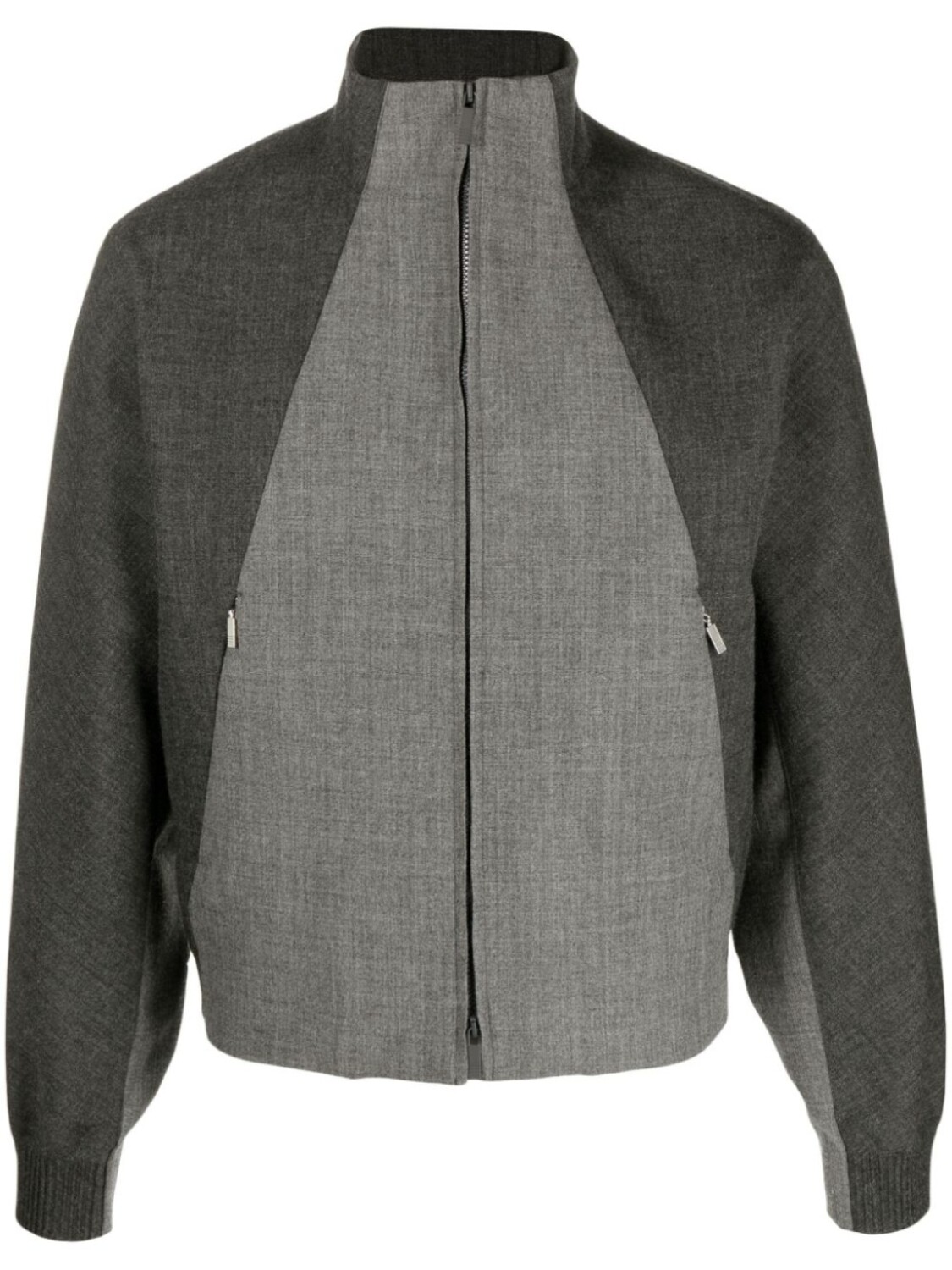 

Thom Browne куртка из вирджинской шерсти со вставками, серый