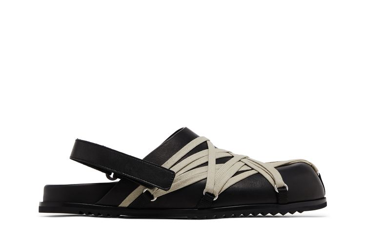 

Мюли Rick Owens Hollywood Megalaced Mule Granola 'Black', черный