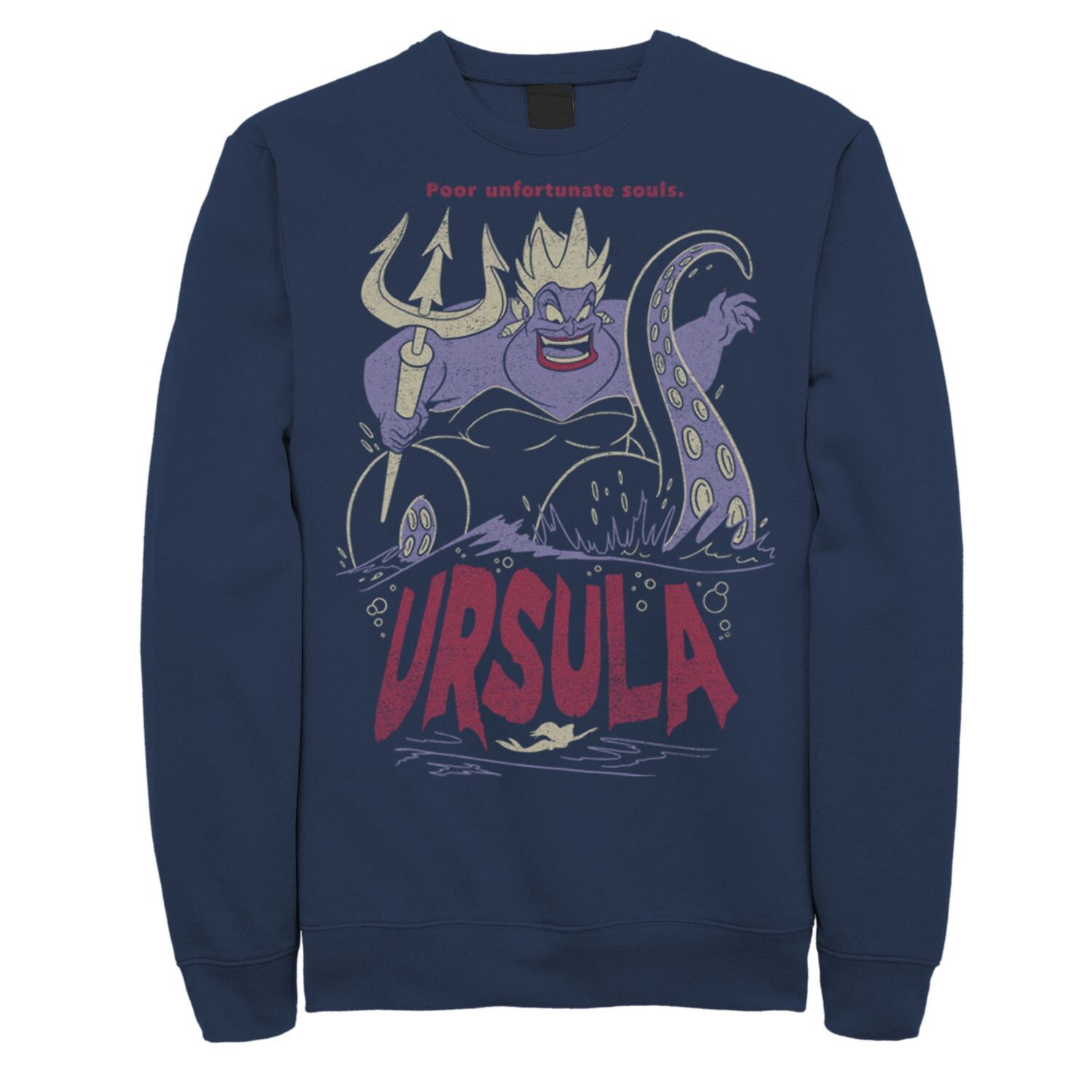 

Мужской свитшот Disney The Little Mermaid Ursula Licensed Character, синий