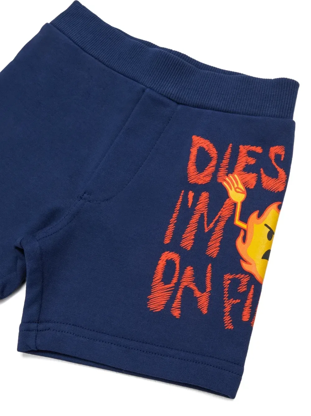 Спортивный костюм с графичным принтом Diesel Kids, белый — фото 4