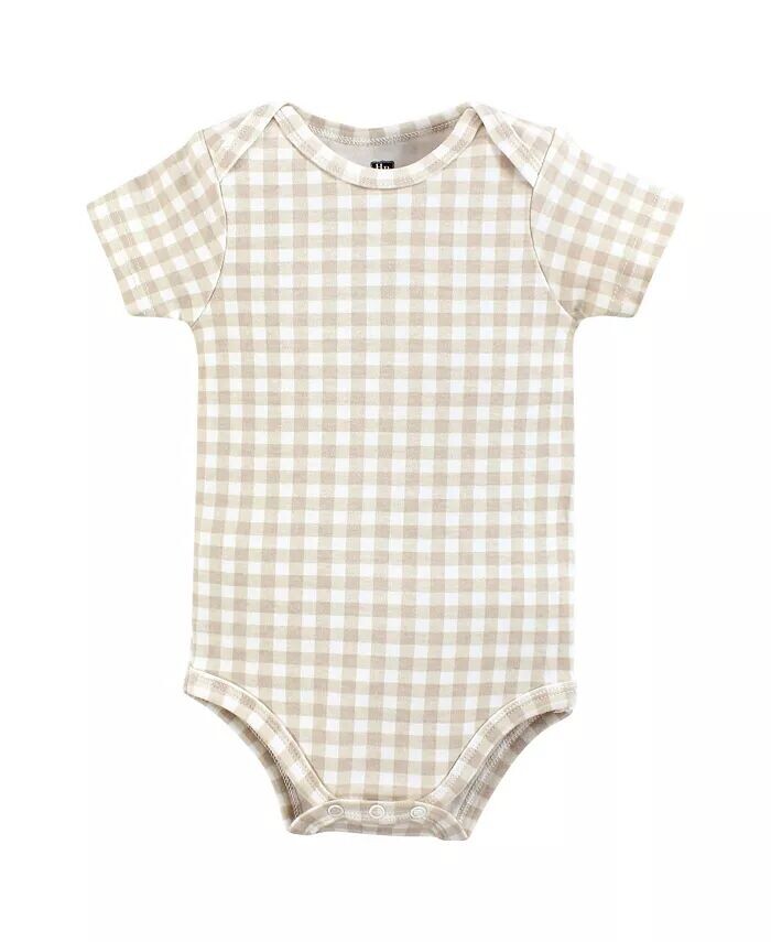 Хлопковые боди для маленьких мальчиков, медвежьи объятия Hudson Baby, бежевый — фото 2
