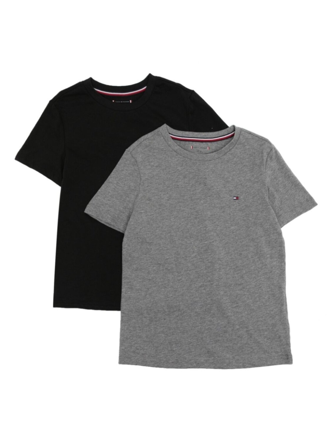 

Комплект из двух футболок с вышитым логотипом Tommy Hilfiger Junior, черный