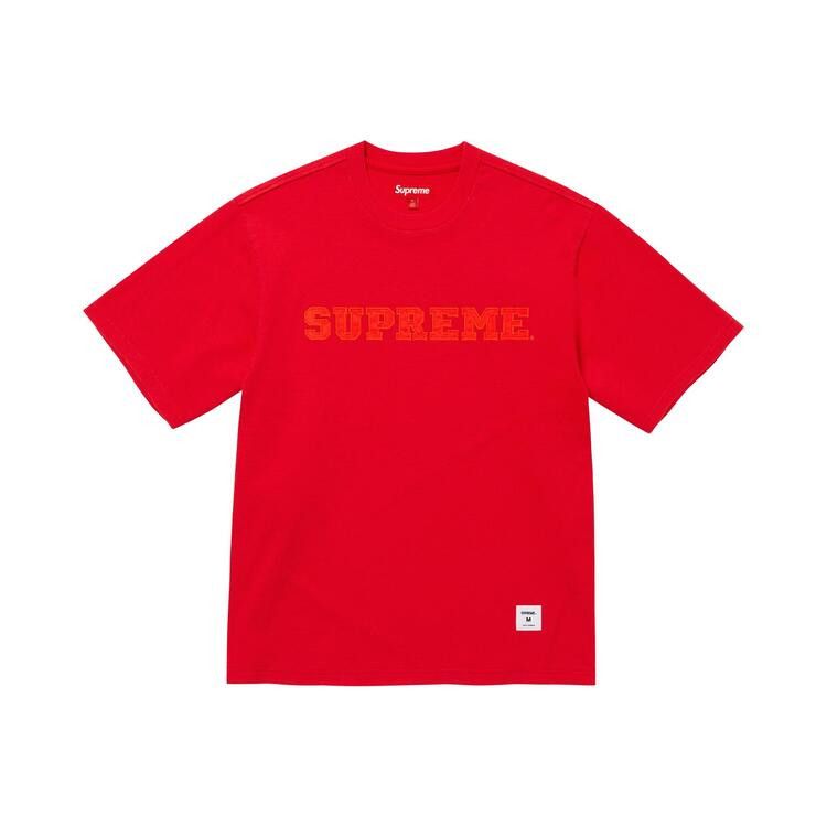 

Топ Supreme Collegiate Appliqué Short-Sleeve Top 'Red'