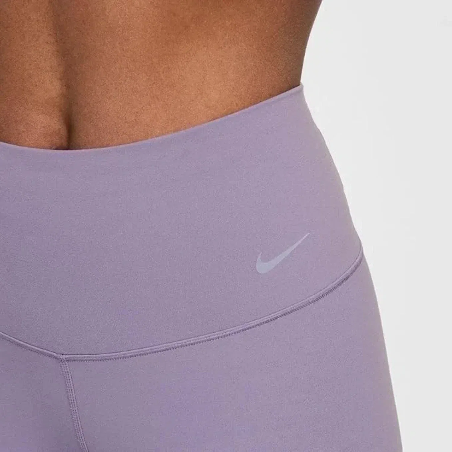 Женские велосипедные шорты Nike Zenvy, фиолетовые, с высокой талией, технология Dri-FIT, DSGL603, Purple — фото 4